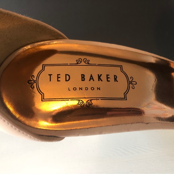 Ted Baker Pink/Nude/Rose Gold Ankle Strap Sandals Heels US 10.5 / EU 41 - Picture 6 of 11